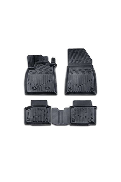 CED AUTO TRADE Set of rubber car mats DACIA Duster 3 III 2024-> Mild Hybrid 4x4, 3D tray shape