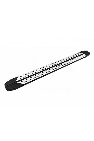 CED AUTO TRADE Aluminum side sills set with brackets compatible with DACIA LODGY 2013-, TrimLine Alu Design