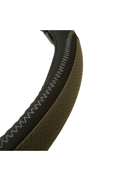 Umbrella Beige Eco-Leather Steering Wheel Cover 37-39 Cm Umbrella