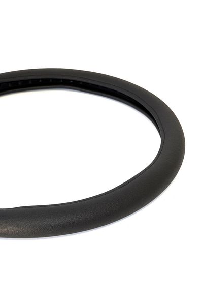 Umbrella BLACK ECO-LEATHER STEERING WHEEL COVER 44-48 CM UMBRELLA