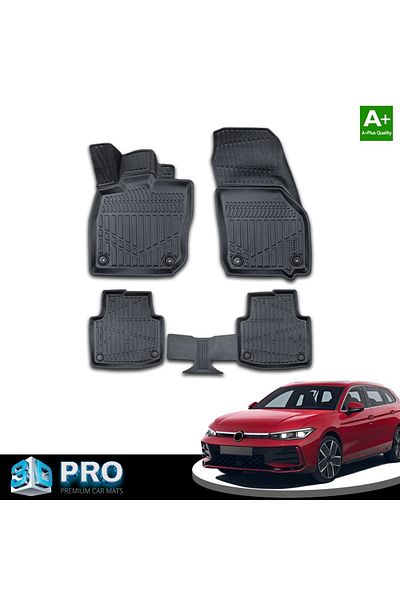 CED AUTO TRADE Set covorase auto cauciuc VW PASSAT B9 2023->, forma tavita 3D