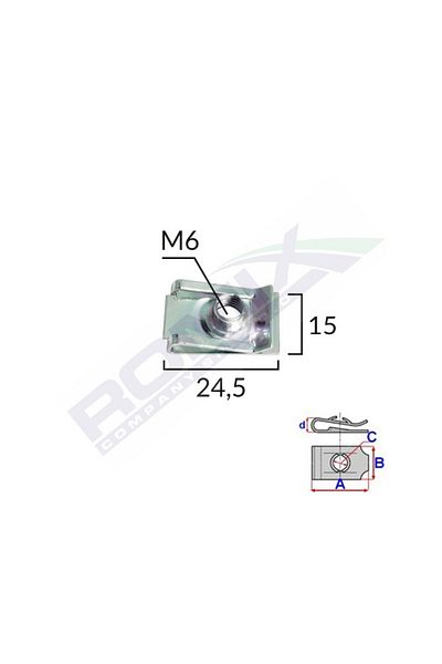 ROMİX Metal Clips Fixing For Audi/Bmw And Universal Set Of 10 Pieces