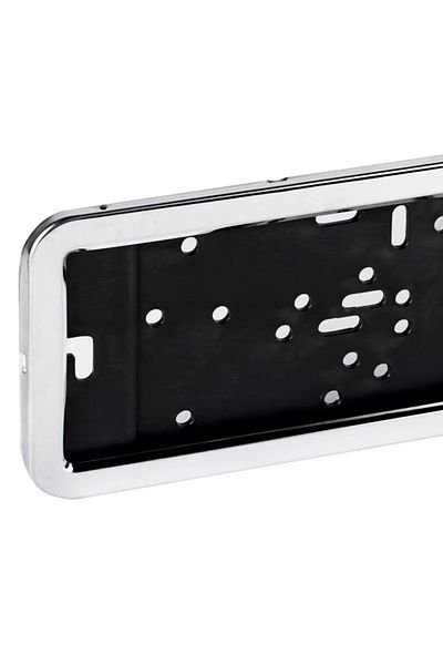CED AUTO TRADE Chrome metal license plate holder compatible with VW