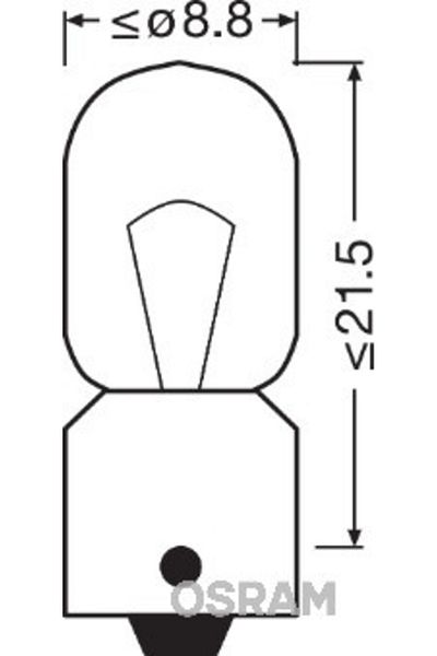 Osram Bec Camion 24V T4W Original Set 10 Buc Osram