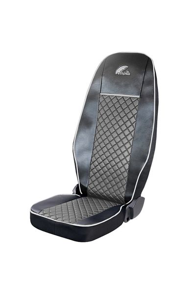 Umbrella SET OF TRUCK UMBRELLA SEAT COVERS FOR SCANIA R SERIES 2006-2020 GREY ECO-LEATHER