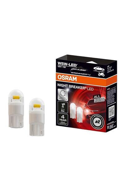 Osram Set 2 Becuri Night Breaker Led W5W Omologare Rar Osram