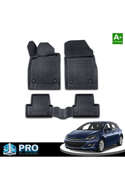 CED AUTO TRADE Set covorase auto cauciuc OPEL Astra J 2009-2015, forma tavita 3D