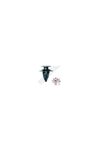 ROMİX Clips Tapiterie Pentru Grup Vag 8X21Mm - Negru Set 10 Buc