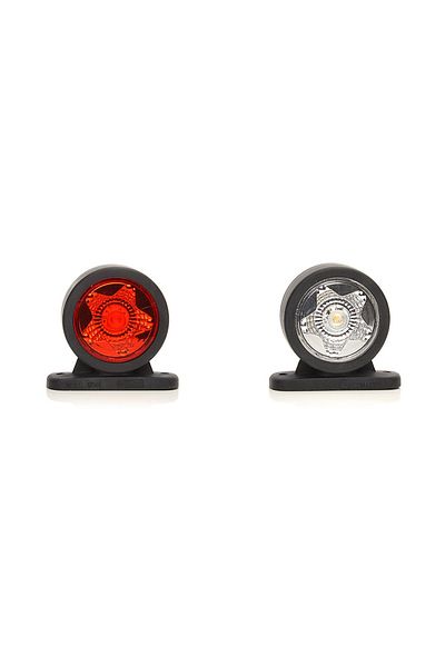 WAS LAMPA GABARIT LED CU BRAT 883 W56STAR, 12V-24V, POZITIE ALB / ROSU WAS