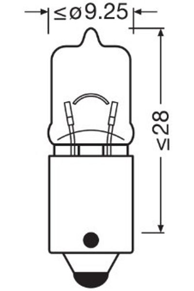 Osram Becuri BEC 12V H6W original set 10 buc OSRAM