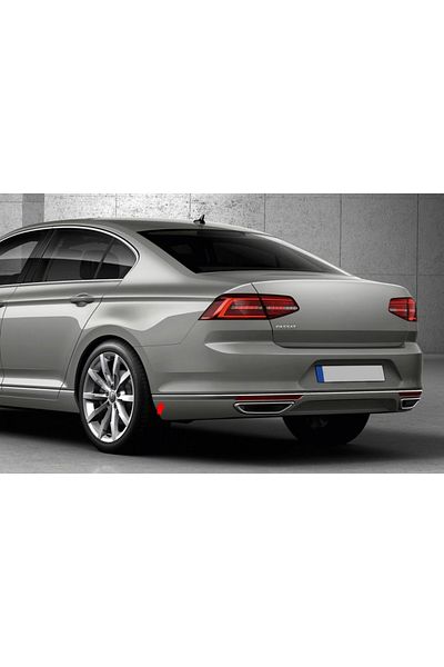 CED AUTO TRADE Ornamente inox pentru bara spate compatibile cu VW Passat B8 2015-2019, 2019-> sedan