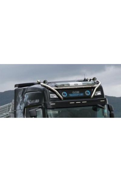 CED AUTO TRADE Bara din inox proiectoare pentru cabina, compatibil camioane SCANIA