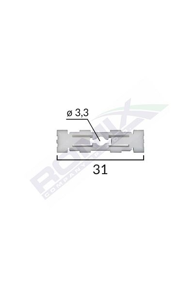 ROMİX Ceiling Fixing Clips for Vag Group - White Set of 10 Pieces