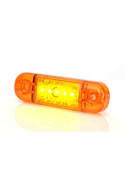 WAS LAMPA GABARIT LED 711 W97.2, 12V-24V, POZITIE PORTOCALIU WAS