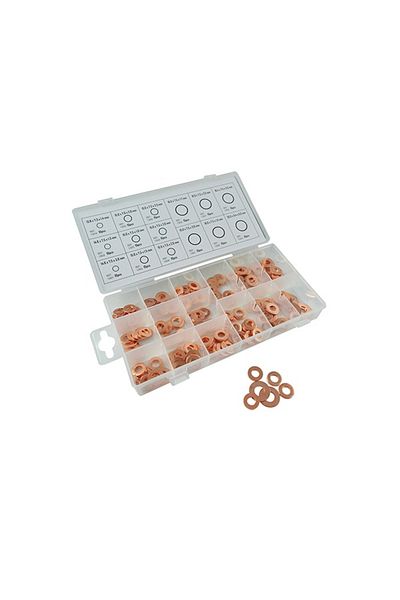 JBM JBM INJECTOR COPPER WASHER KIT 150PCS