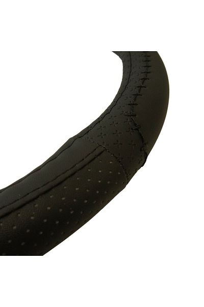 Umbrella Black Eco-Leather Steering Wheel Cover 37-39 Cm Umbrella