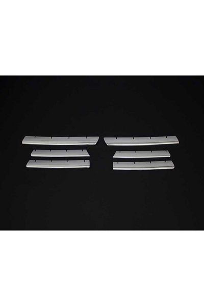 CED AUTO TRADE Set ornamente inox grila centrala VW Touran 2003-2006, VW Caddy 2007-2009