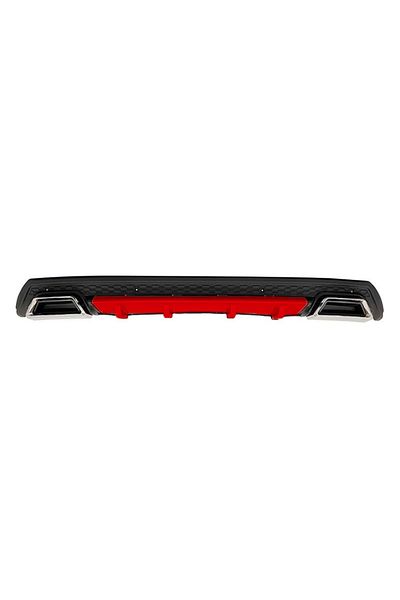 CED AUTO TRADE Difuzor bara spate universal , ELITE PLUS B Design, negru mat cu rosu