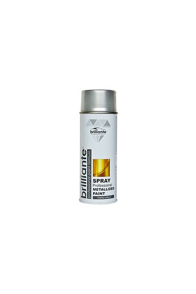 BRILLIANTE VOPSEA SPRAY METALIZATA GRI 400 ml BRILLIANTE