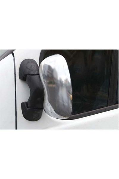 CED AUTO TRADE Set of 2 chrome mirror trims compatible with Renault Trafic 2001-2014, chrome plastic