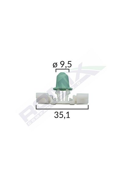 ROMİX Exterior Element Fixing Clips For Bmw - White Set of 10 Pieces