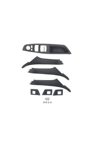 CED AUTO TRADE Set complet manere interior negru compatibil BMW seria 5 F10 F11 2010-2017