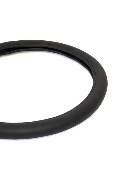 Umbrella STEERING WHEEL COVER ECOLOGICAL LEATHER BLACK 40- 42 CM UMBRELLA