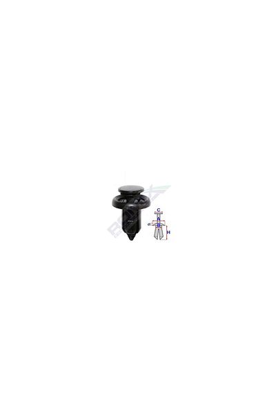 ROMİX Clips Fixare Elemente Exterioare Pentru Honda 10X16.2Mm Negru Set 5 Buc