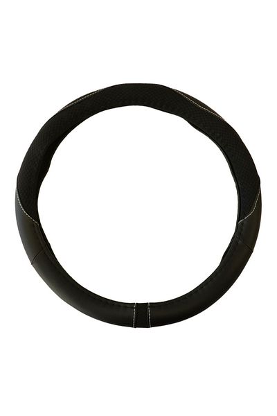 Umbrella Black Eco-Leather Steering Wheel Cover 37-39 Cm Umbrella