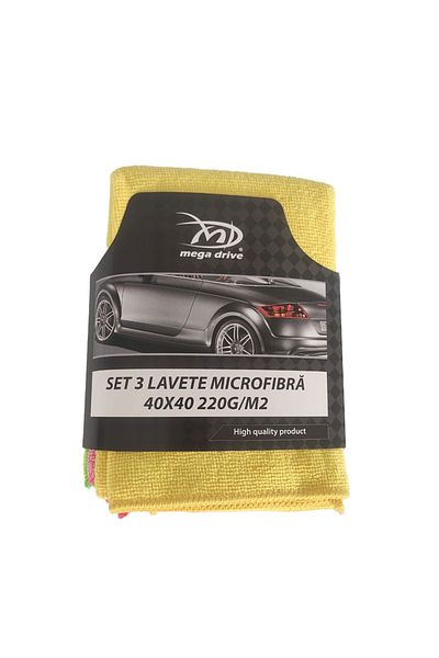 Mega Drive SET 3 LAVETTE MICROFIBRĂ 40X40 220G/M2