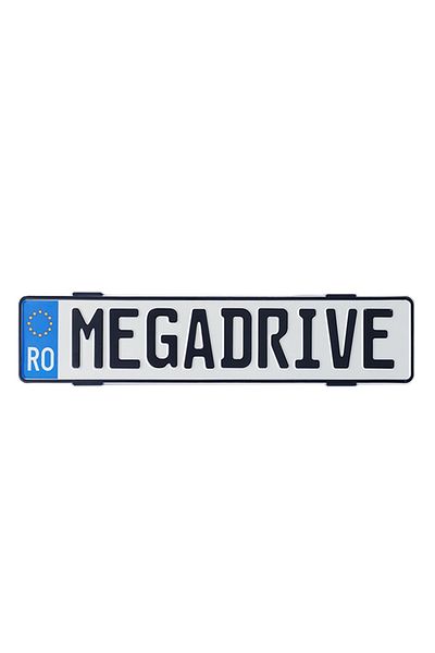 Mega Drive Mega Drive License Plate Holder Without Frames Set of 4 (Front + Rear) Black