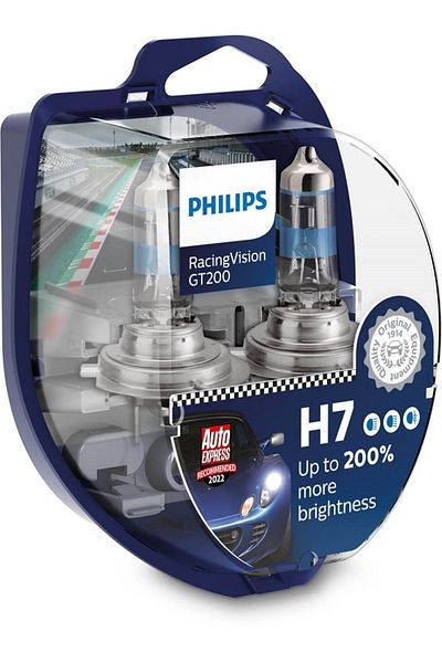 Philips SET 2 BECURI FAR H7 55W 12V RACING VISION GT200 PHILIPS