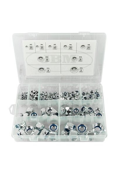 JBM SELF-LOCKING NUTS SET 228 PIECES JBM