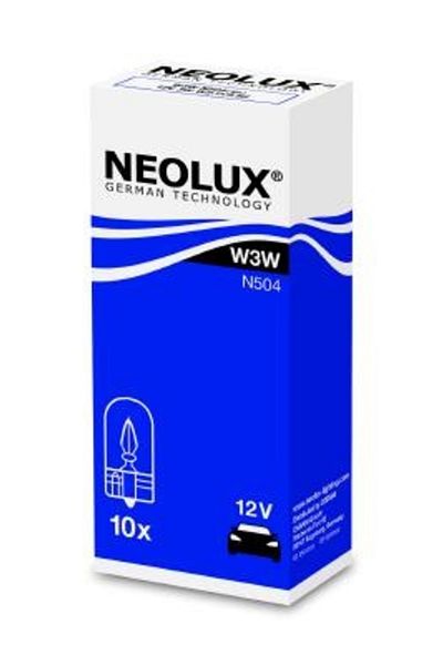 NEOLUX Bulb Without Socket 12V W3W W2.1X9.5D Set of 10 Pieces Neolux