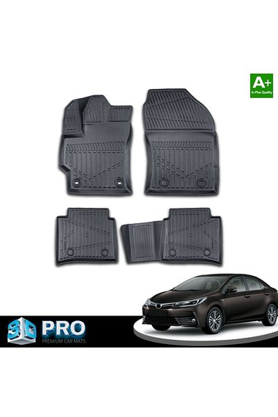 CED AUTO TRADE Set of rubber car mats Toyota Corolla 2019->, 3D tray shape
