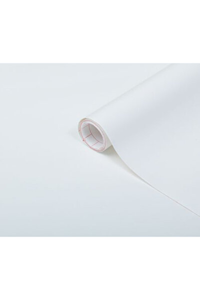 Home Mat Düz Beyaz Kendinden Yapışkanlı Folyo (45cm X 1 metre)