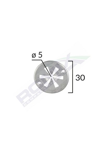 ROMİX Cover Fixing Washer For Audi/Seat/Vw 5X30Mm - White Set of 10 Pieces