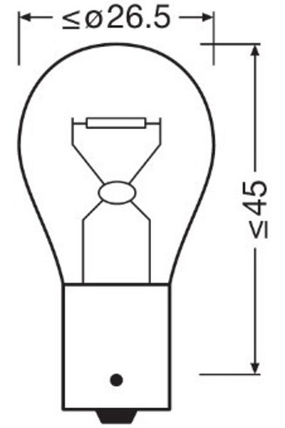 Osram Set 2 Becuri 12V P21W Original Blister Osram