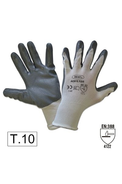 JBM Nitrile Gloves Reinforced Palm T10 Jbm