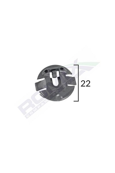ROMİX Wheel Element Fixing Clip For Audi, Vw Black Set of 10 Pieces