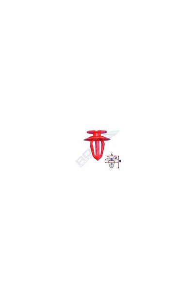ROMİX Upholstery Clips For Opel - Red Set of 10 Pieces
