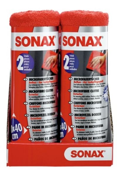 Sonax LAVETE MICROFIBRA PENTRU CURATARE EXTERIOARA 2 BUCATI SONAX