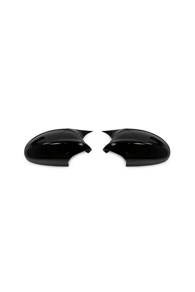 CED AUTO TRADE Capace oglinda compatibile cu BMW seria 3 E90 2005-2007 Negru lucios Batman Style