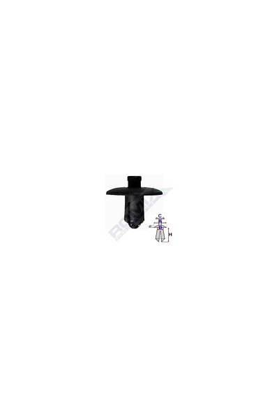 ROMİX Clips Fixare Elemente Exterioare Pentru Audi/Lexus/Toyota 7.4X12.3Mm - Negru Set 5 Buc