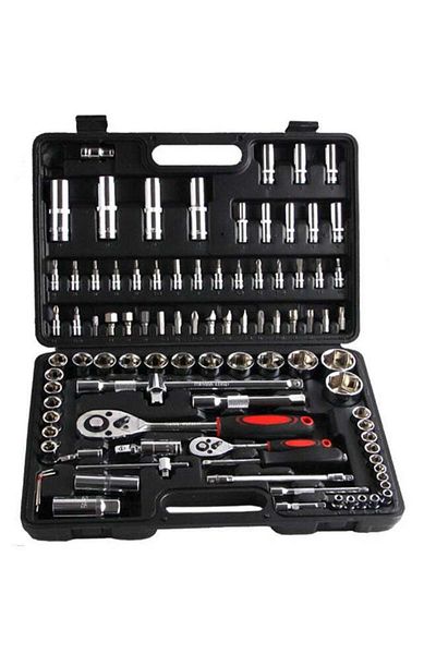 GENERAL Car Repair Tool Set with 94 Pieces and Carrying Case