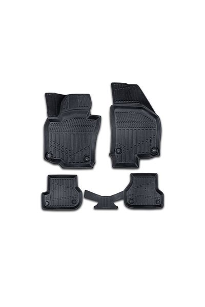 CED AUTO TRADE Set covorase auto cauciuc Seat Leon II 2005-2012, forma tavita 3D