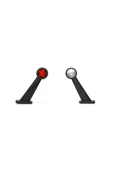 WAS LAMPA GABARIT LED CU BRAT 875L W21.3STAR, 12V-24V, POZITIE ALB / ROSU STANGA WAS