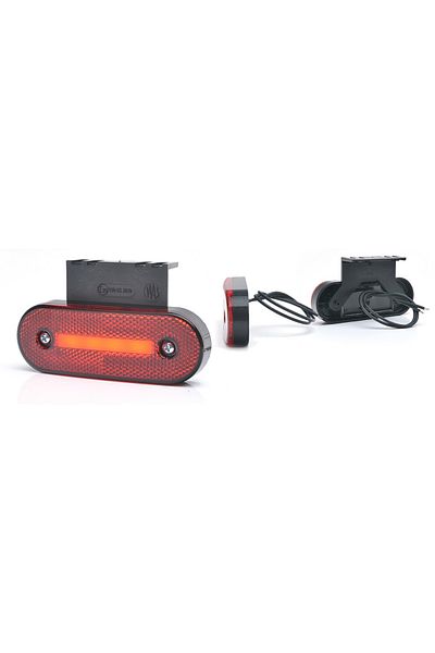 WAS SIDE MARKER LAMP LED 1220 W174, 12V-24V, RED POSITION WAS