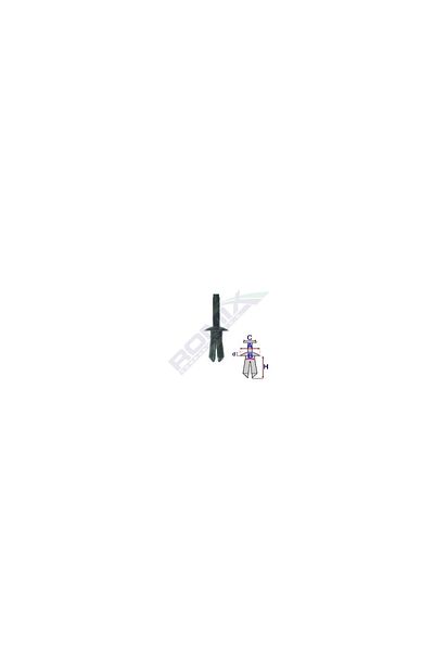 ROMİX Clips Fixare Renault Dacia Mercedes - Negru Set 10 Buc