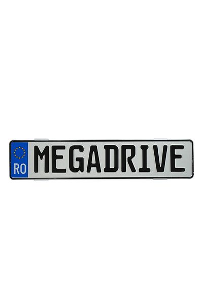 Mega Drive SUPORT NUMAR INMATRICULARE MEGA DRIVE FARA RAME SET 4 BUC (FATA + SPATE) TRANSPARENT
